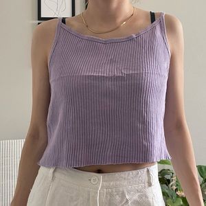 Vintage Ribbed purple camisole